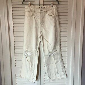 Free People We the Free distressed jeans 29 cream off white